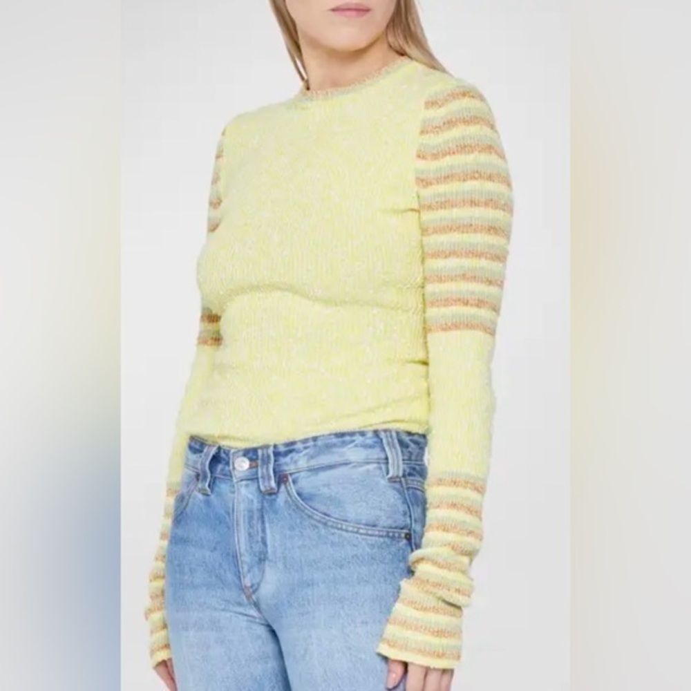 Victoria Beckham Knitwear/Sweater Yellow Women’s Large Quiet Luxury Trendy